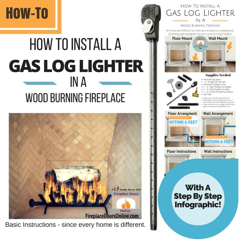 Fireplace Gas Starter Pipe Installation Instructions